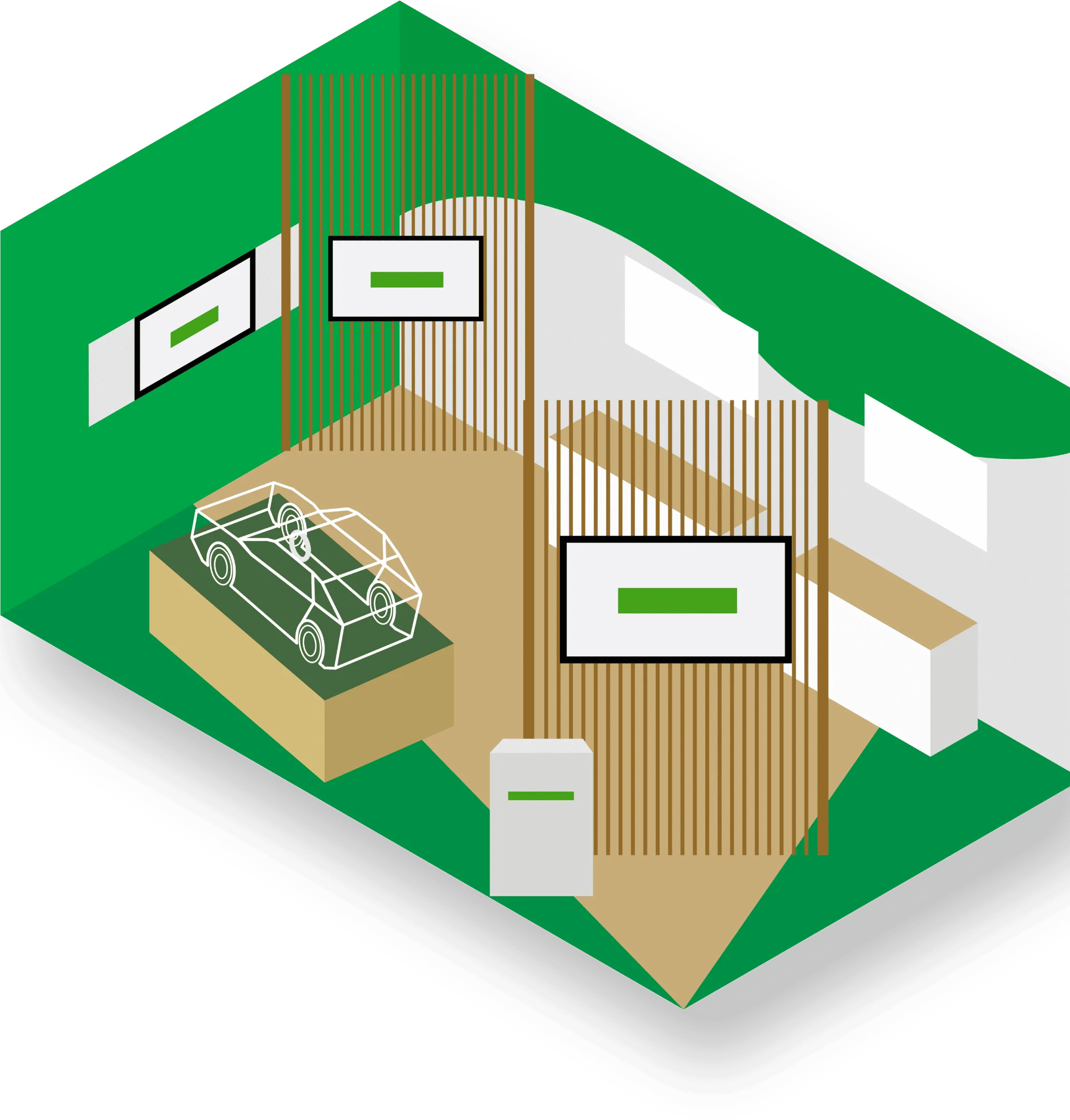 展示ブースの見取り図