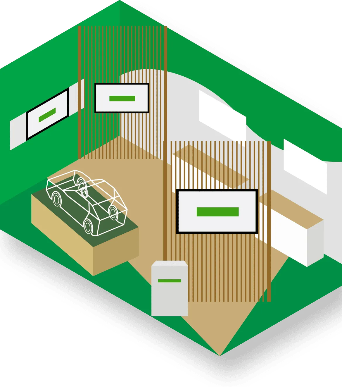 展示ブースの見取り図